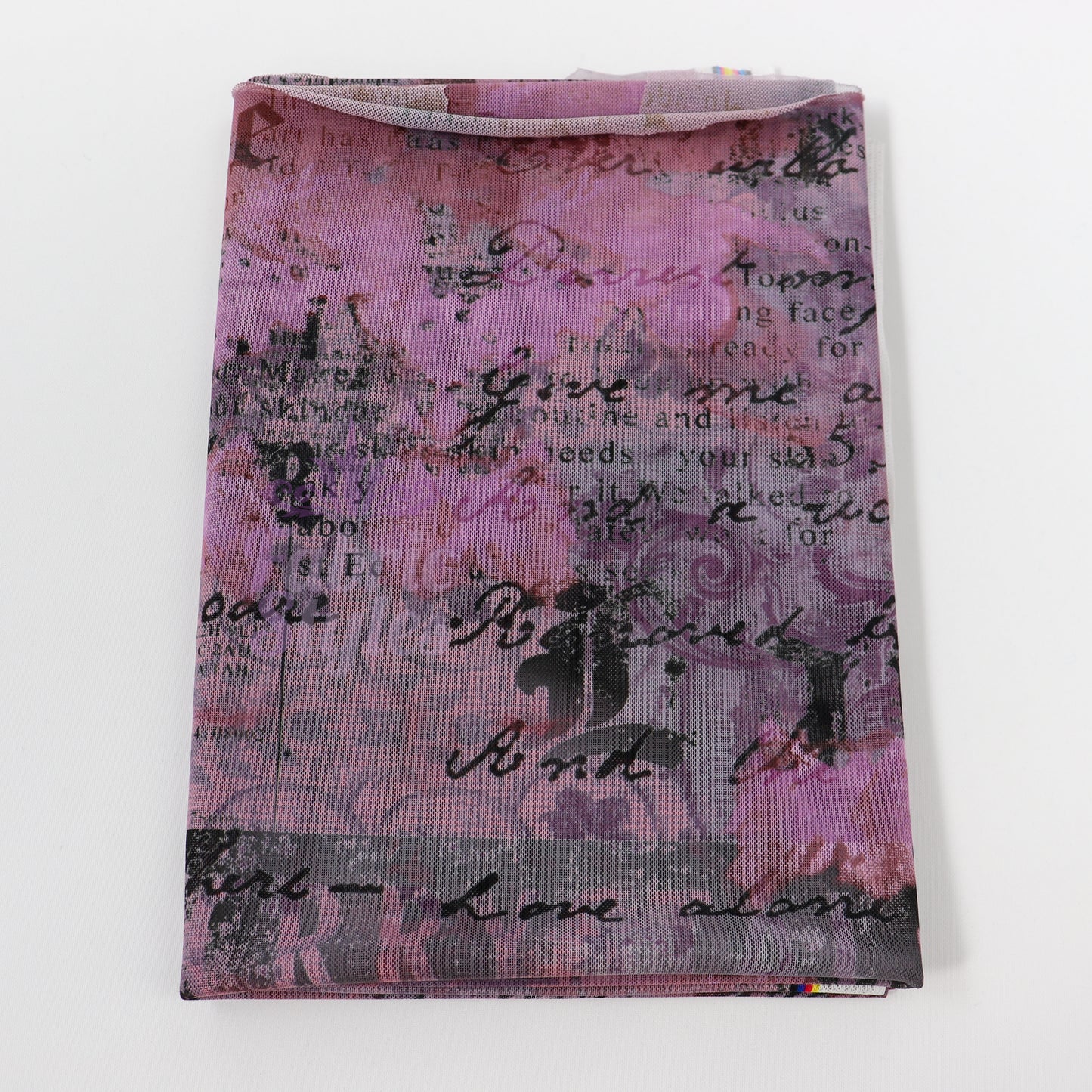 Old Newspaper Power Mesh Fabric