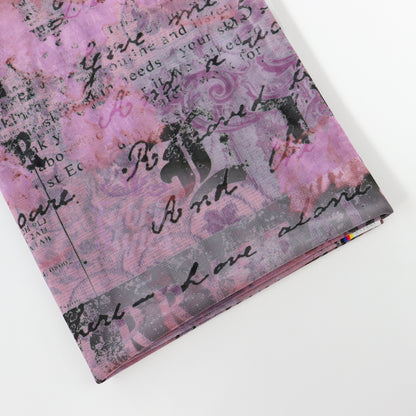 Old Newspaper Power Mesh Fabric