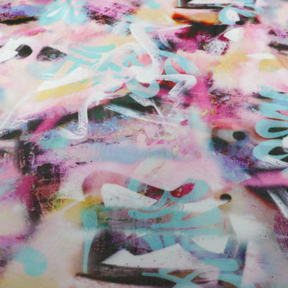 Tie Dye Graffiti Power Mesh Fabric