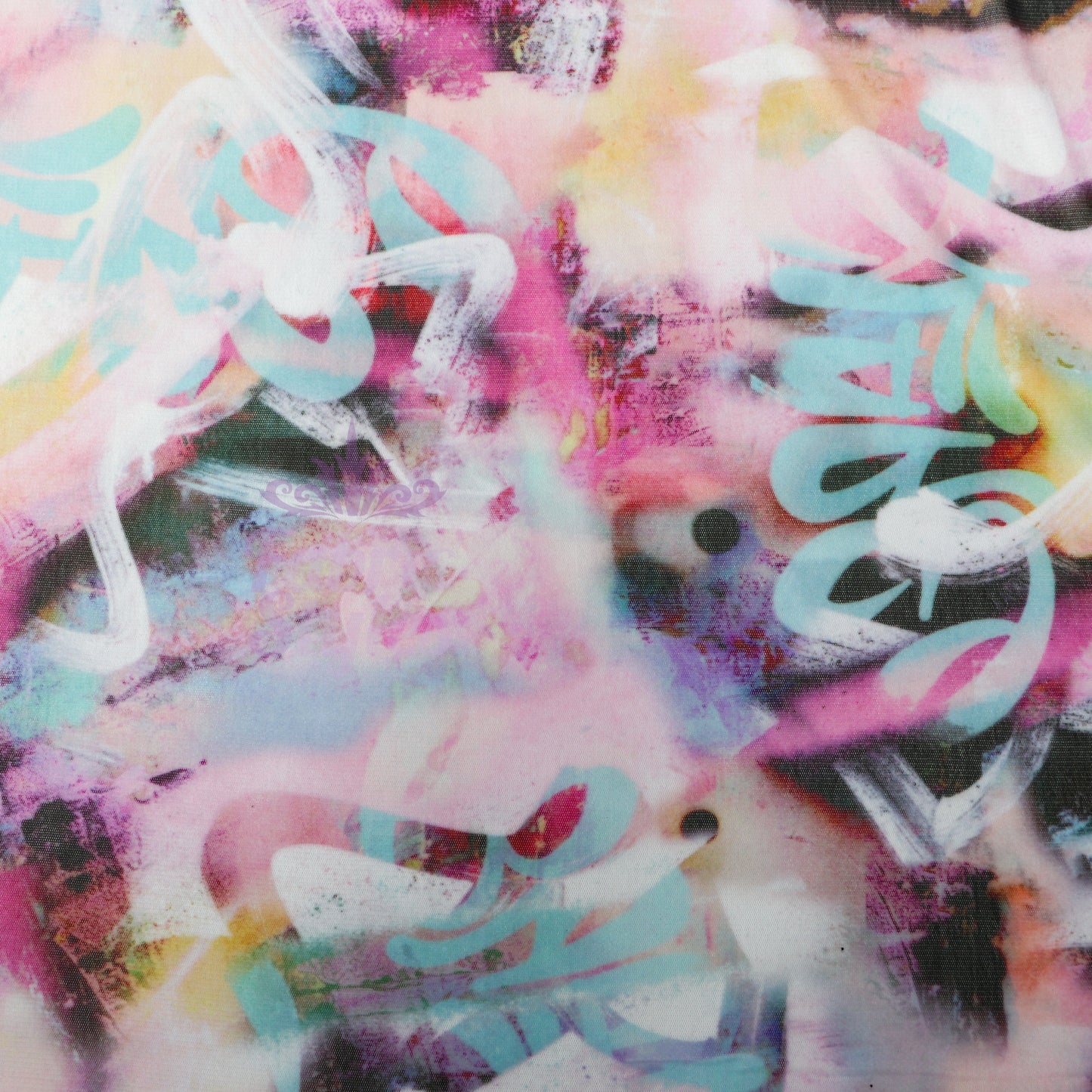 Tie Dye Graffiti Power Mesh Fabric