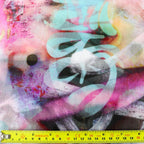 Tie Dye Graffiti Power Mesh Fabric