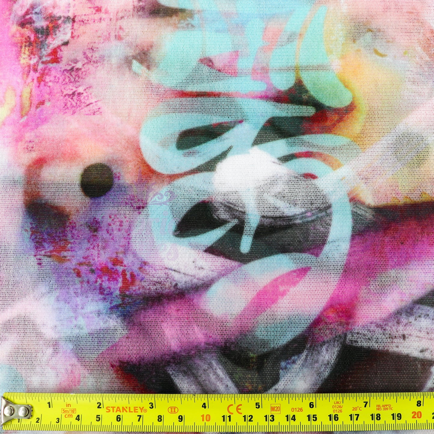 Tie Dye Graffiti Power Mesh Fabric