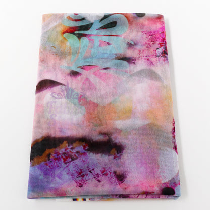Tie Dye Graffiti Power Mesh Fabric