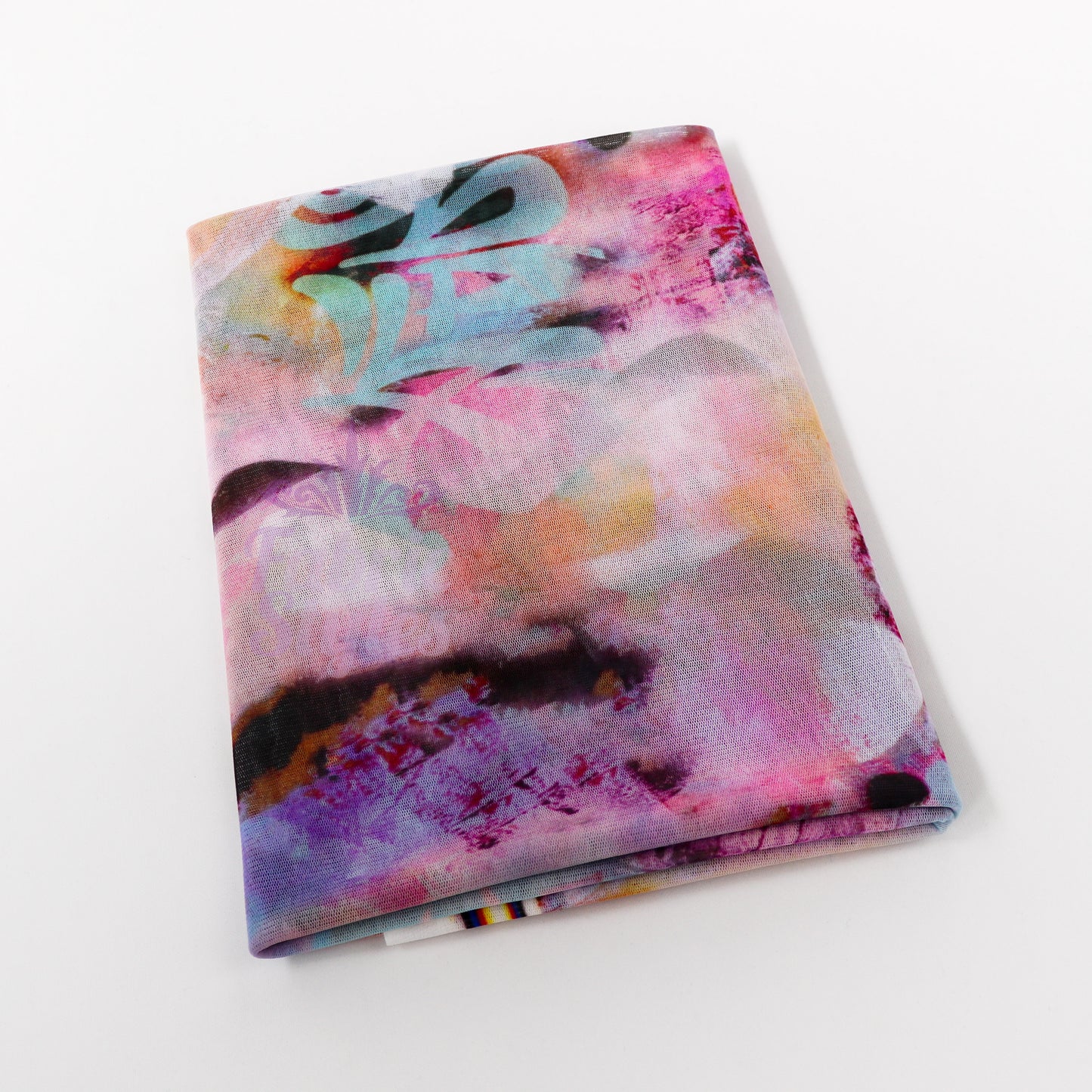 Tie Dye Graffiti Power Mesh Fabric