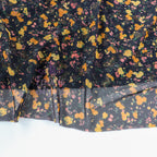 Ditsy Orange Floral Power Mesh Fabric
