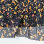 Ditsy Orange Floral Power Mesh Fabric