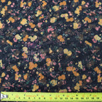 Ditsy Orange Floral Power Mesh Fabric