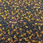 Ditsy Orange Floral Power Mesh Fabric