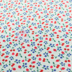 Mint Cherries Power Mesh Fabric