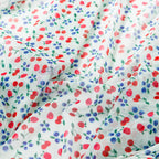 Mint Cherries Power Mesh Fabric