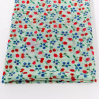 Mint Cherries Power Mesh Fabric