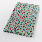 Mint Cherries Power Mesh Fabric