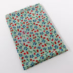 Mint Cherries Power Mesh Fabric
