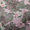 Paisley Rose Floral Power Mesh Fabric