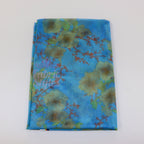 Blue Floral Power Mesh Fabric