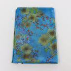 Blue Floral Power Mesh Fabric