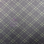 Navy Khaki Tartan Power Mesh Fabric