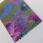 Summer Rainbow Floral Power Mesh Fabric