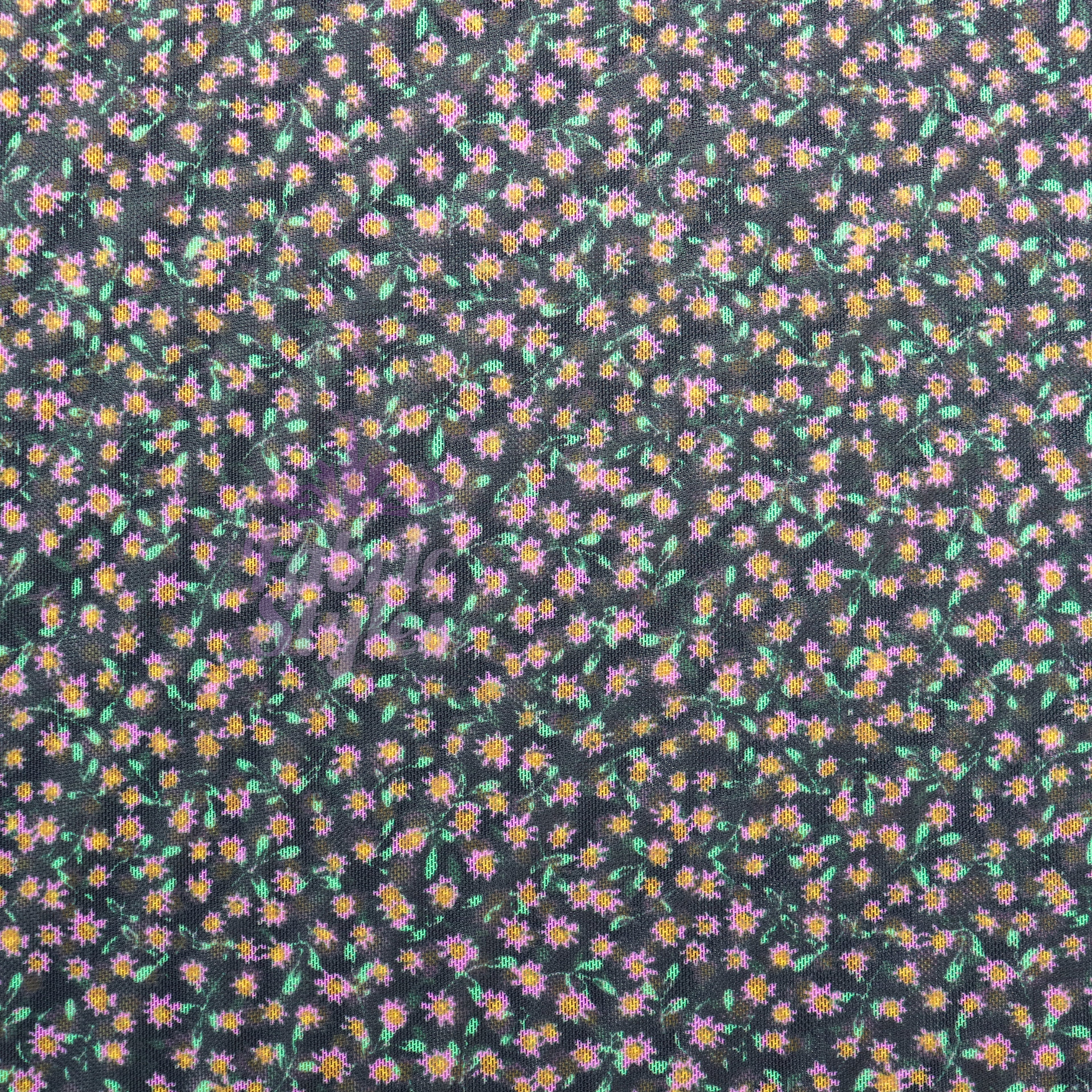 Ditsy Floral Power Mesh Fabric