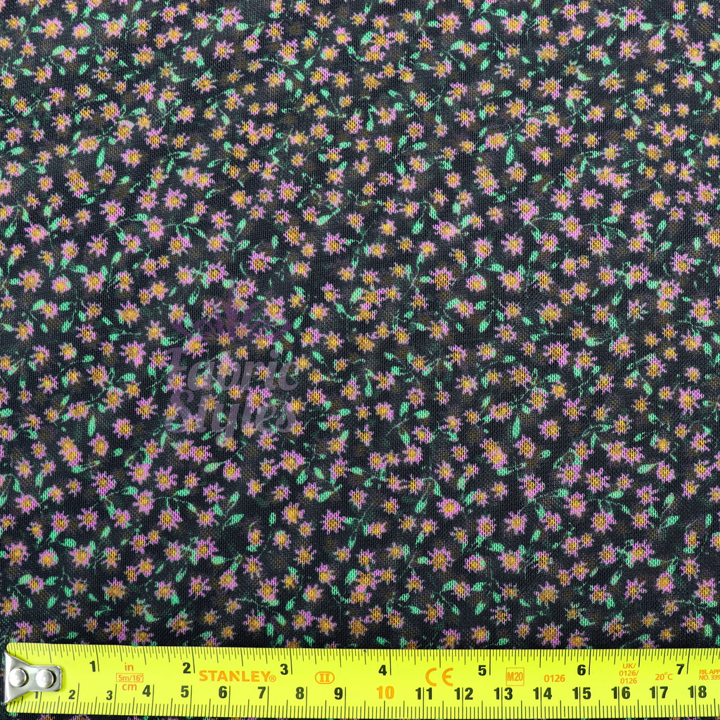 Ditsy Floral Power Mesh Fabric