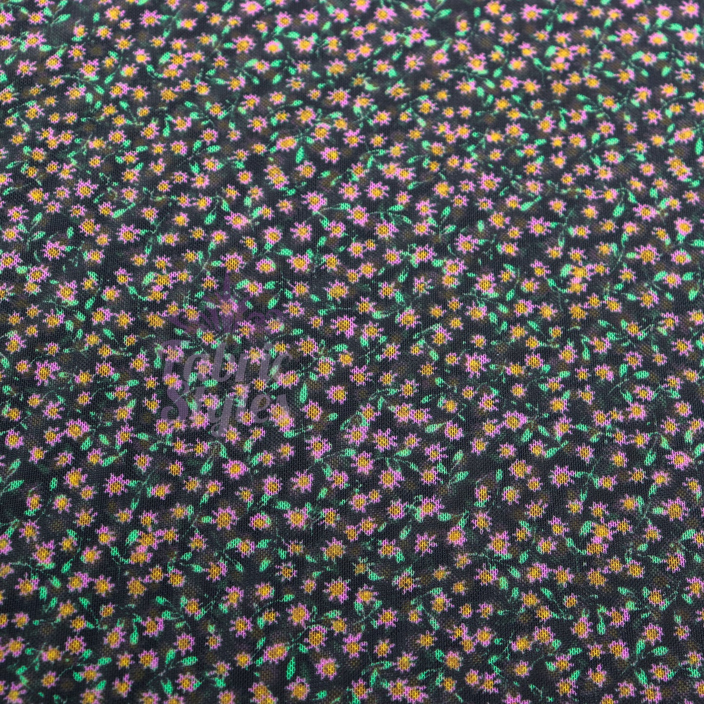 Ditsy Floral Power Mesh Fabric
