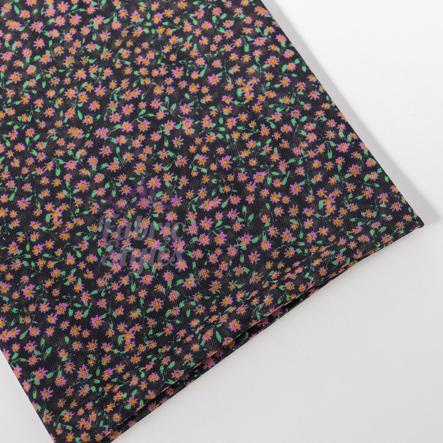 Ditsy Floral Power Mesh Fabric