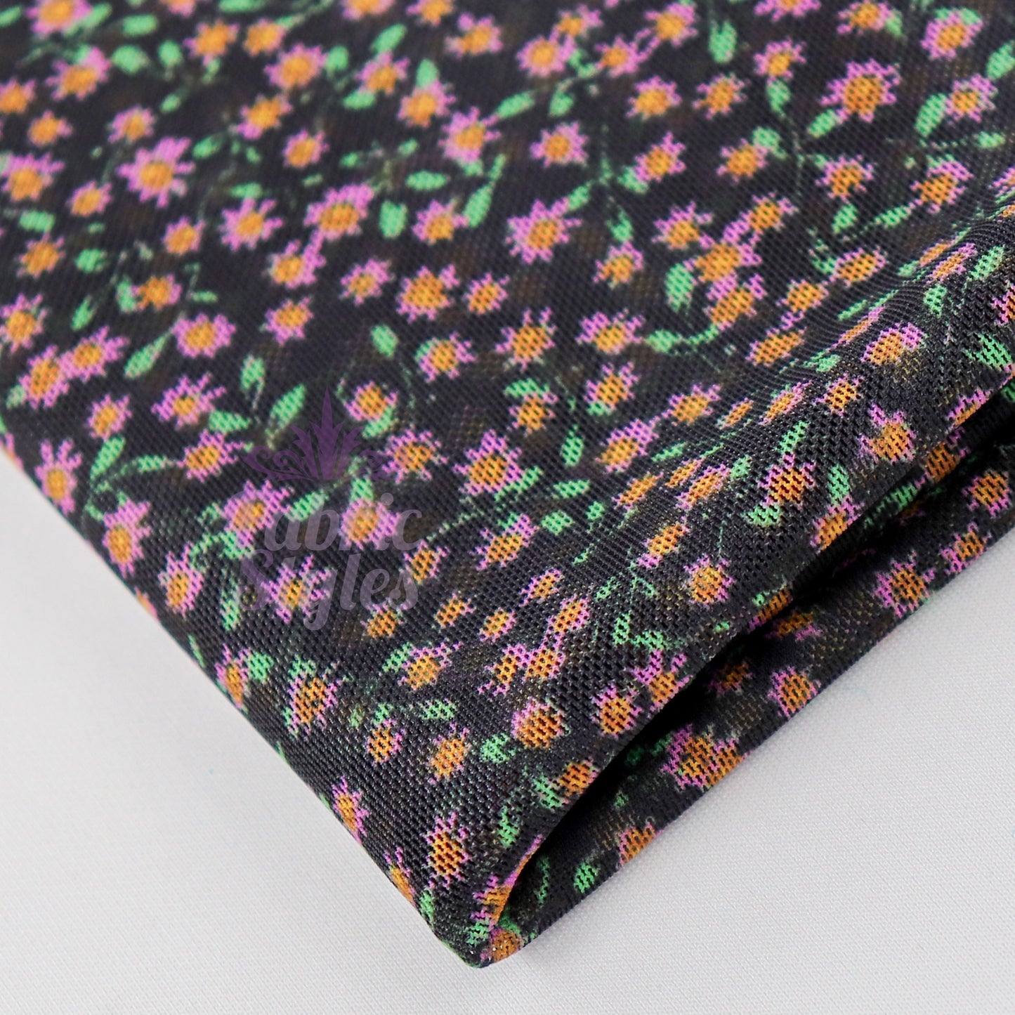 Ditsy Floral Power Mesh Fabric