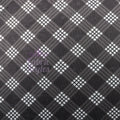 Black Tartan Power Mesh Fabric