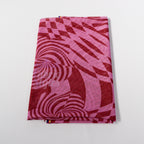 Pink Abstract Swirl Power Mesh Fabric