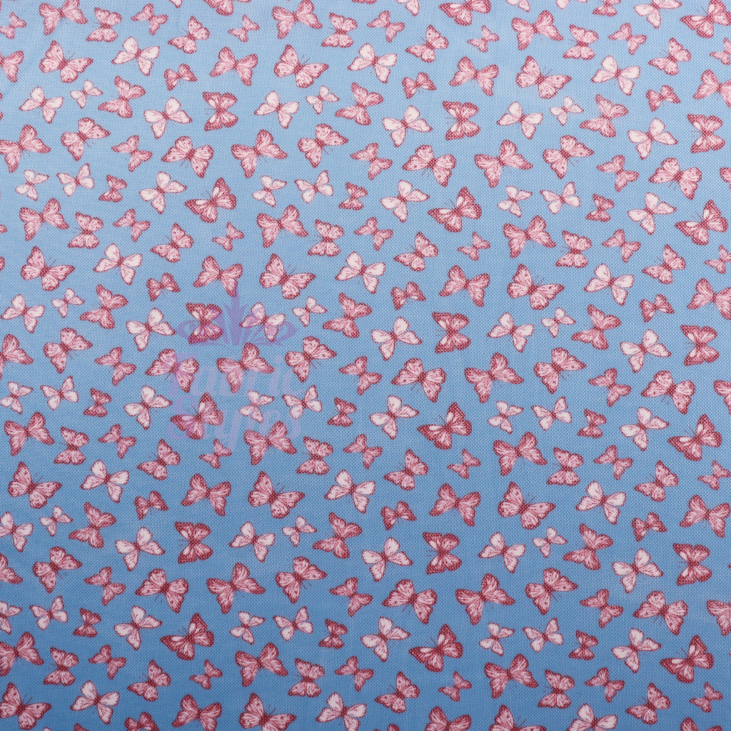 Mini Butterfly Flower Power Mesh Fabric