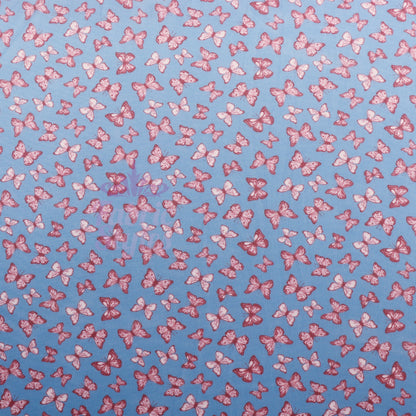 Mini Butterfly Flower Power Mesh Fabric