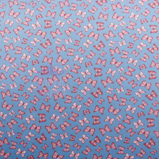 Mini Butterfly Flower Power Mesh Fabric