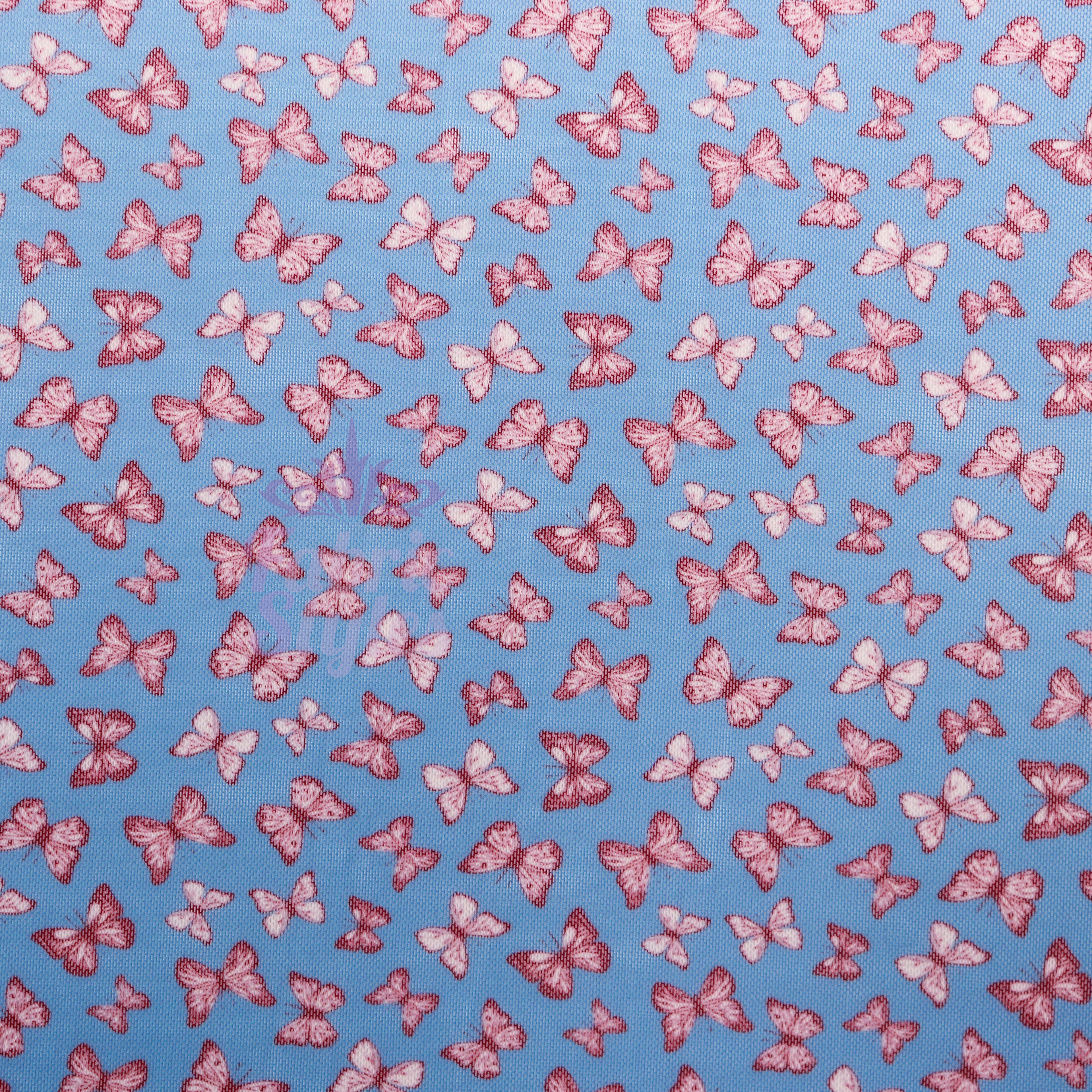 Mini Butterfly Flower Power Mesh Fabric