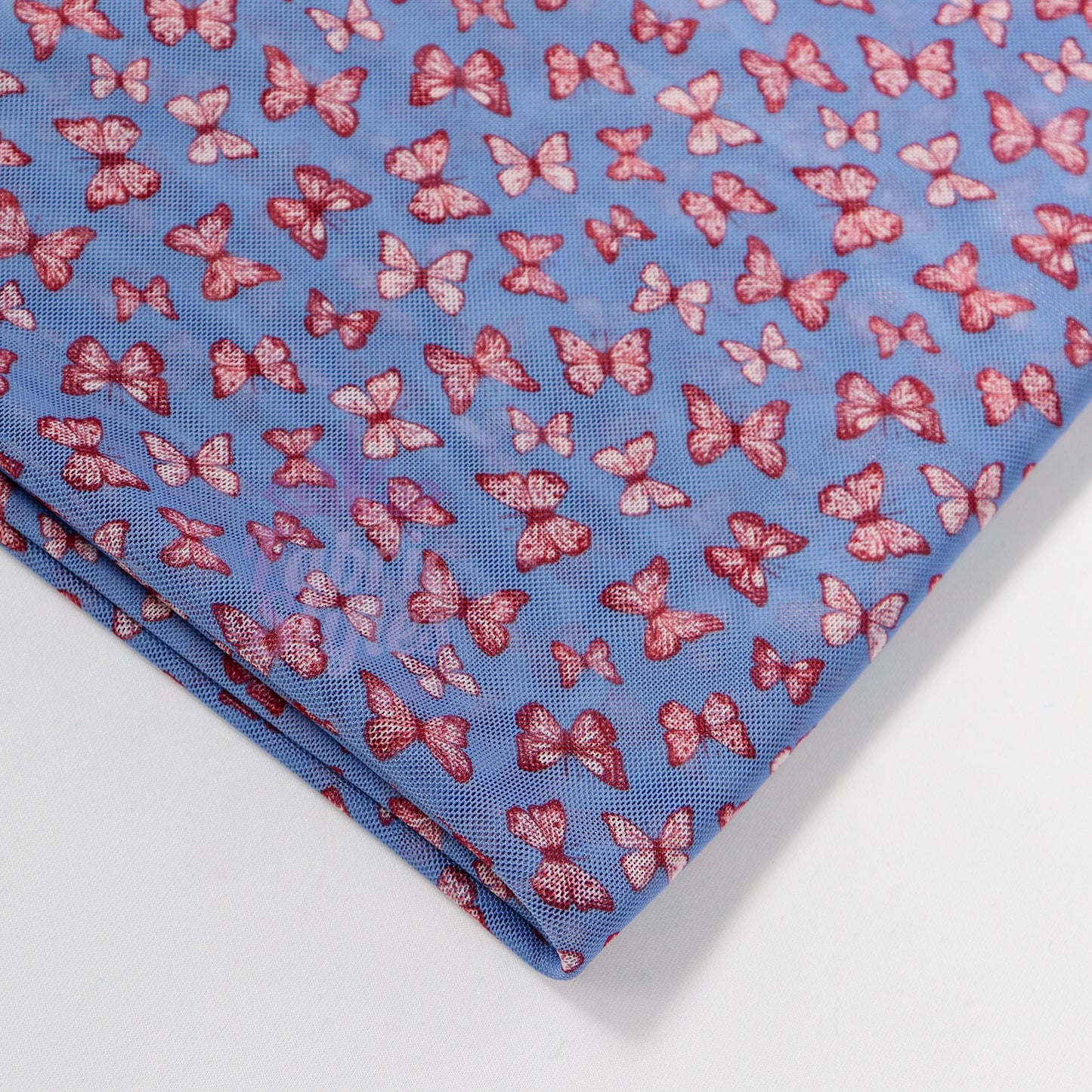 Mini Butterfly Flower Power Mesh Fabric