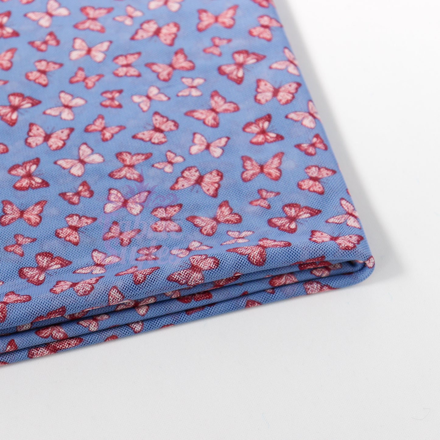 Mini Butterfly Flower Power Mesh Fabric
