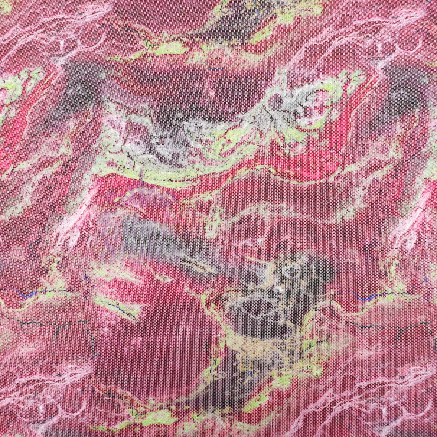 Pink Power Mesh Tie Dye Fabric