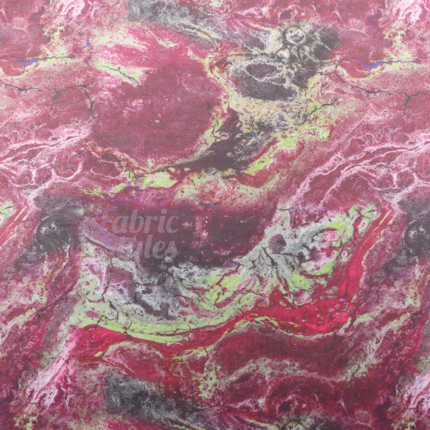 Pink Power Mesh Tie Dye Fabric
