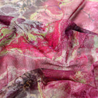 Pink Power Mesh Tie Dye Fabric