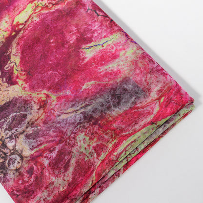 Pink Power Mesh Tie Dye Fabric