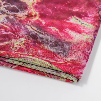 Pink Power Mesh Tie Dye Fabric
