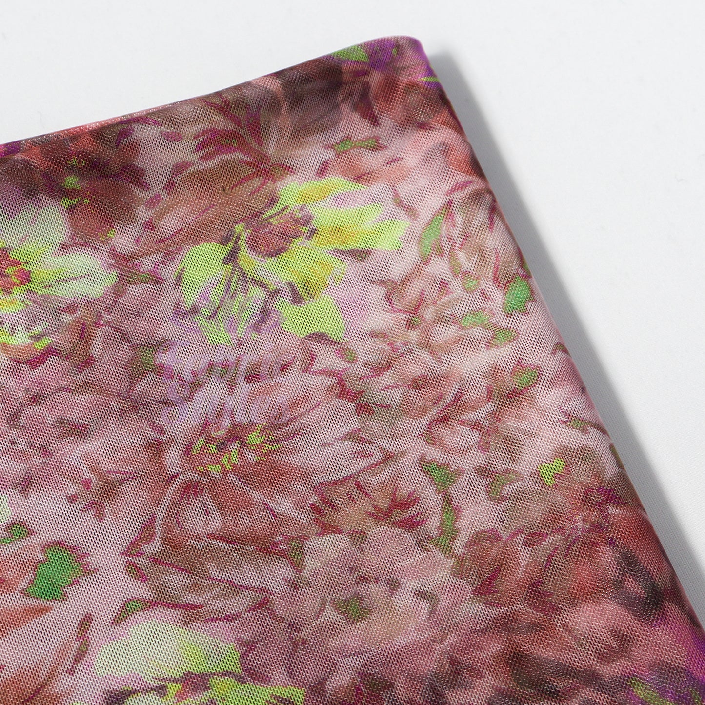 Floral Multicolor Power Mesh Fabric