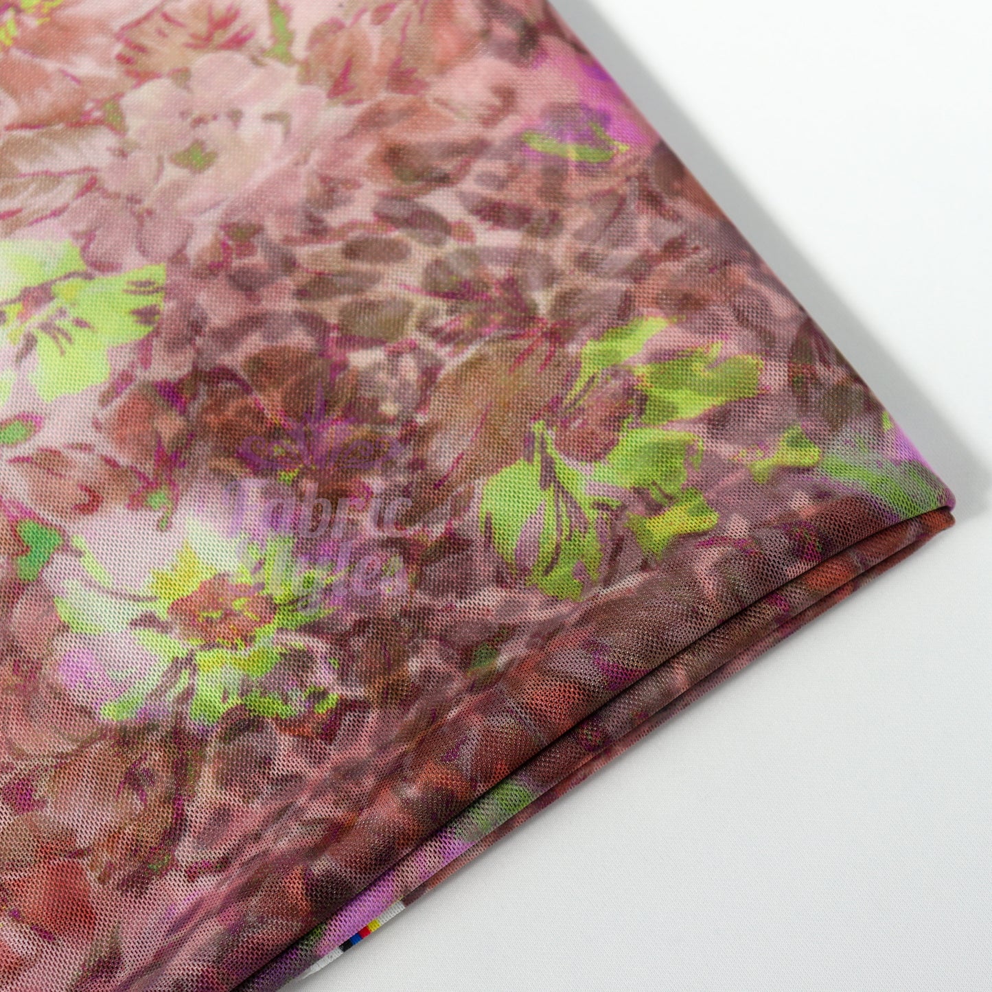 Floral Multicolor Power Mesh Fabric