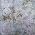 Blue Floral Power Mesh Fabric