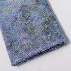 Blue Floral Power Mesh Fabric