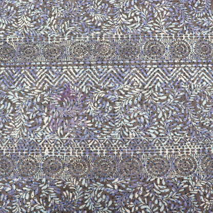 Blue Aztec Power Mesh Fabric