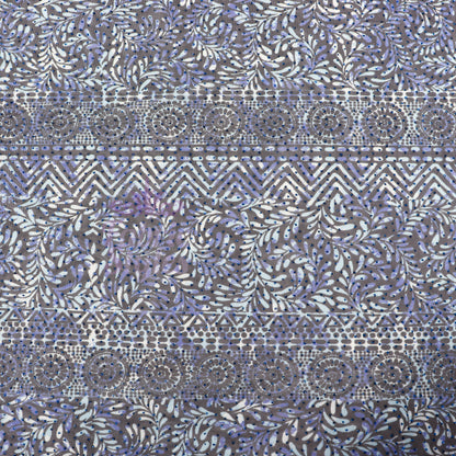Blue Aztec Power Mesh Fabric