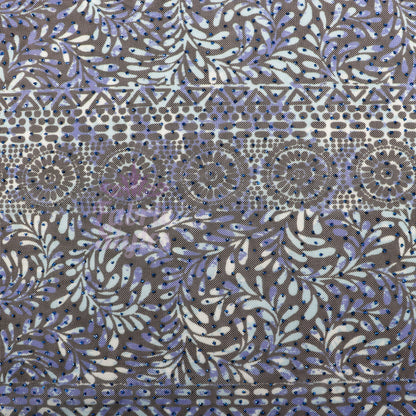 Blue Aztec Power Mesh Fabric