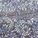 Blue Aztec Power Mesh Fabric