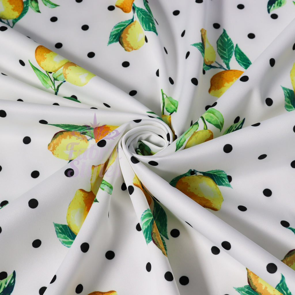 Lemon Polka Dots