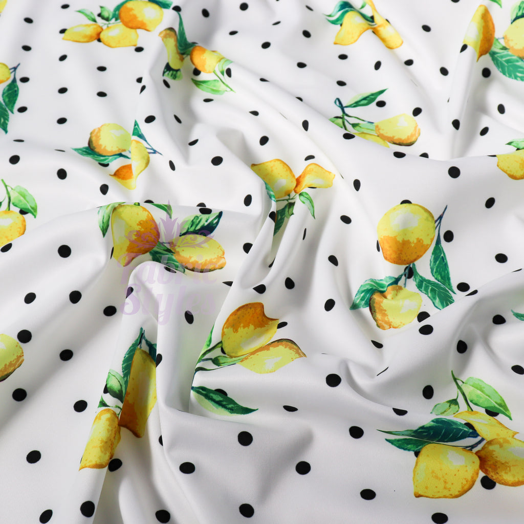 Lemon Polka Dots